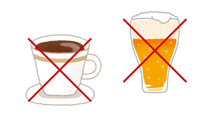 コーヒーや紅茶、お酒もニキビ・ブツブツの原因かも！